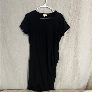 LA MIEL Black Mini Dress